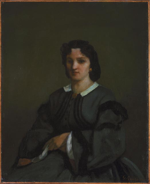 Woman With Gloves — Gustave Courbet