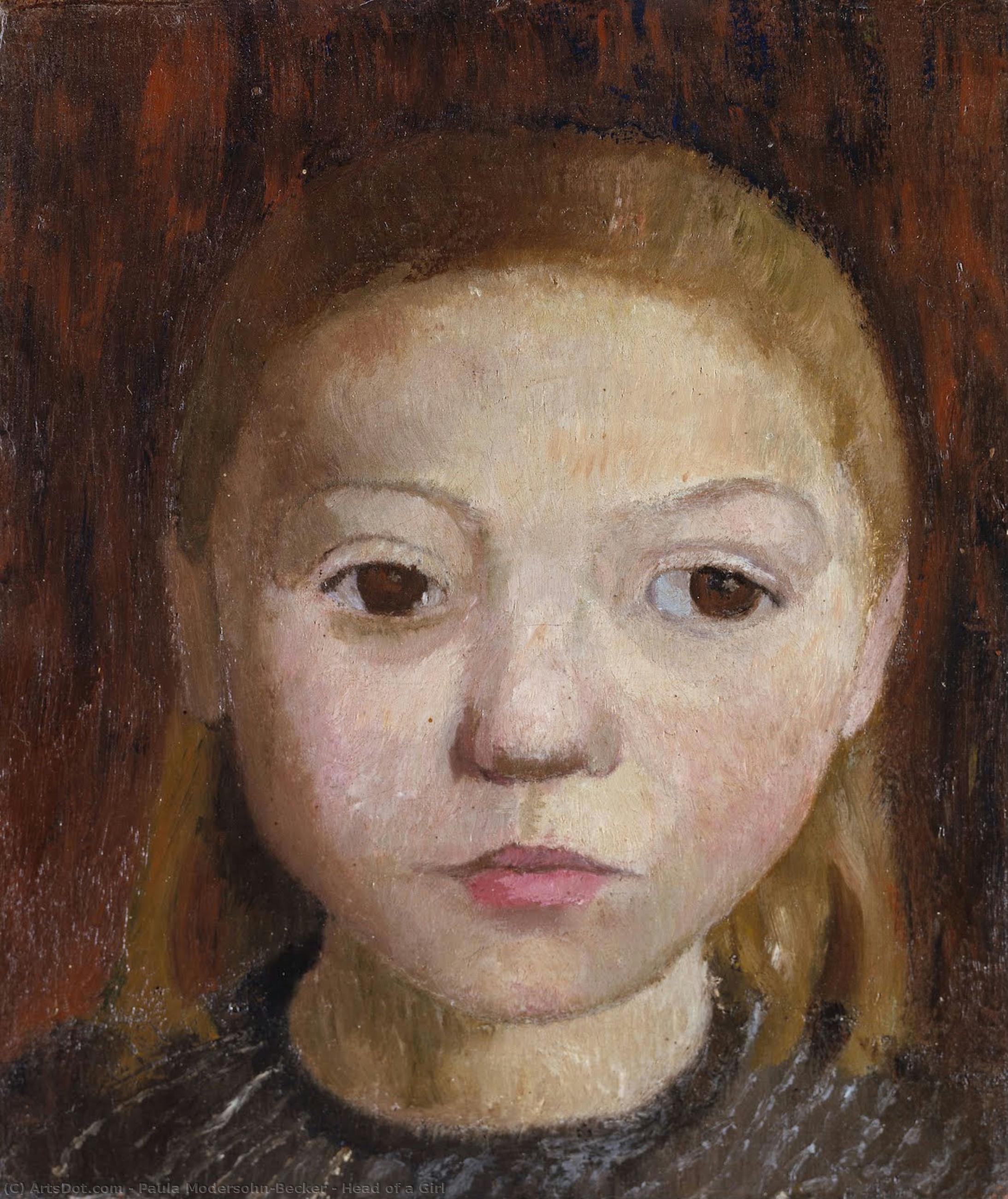 Head Of A Girl — Paula Modersohn-becker