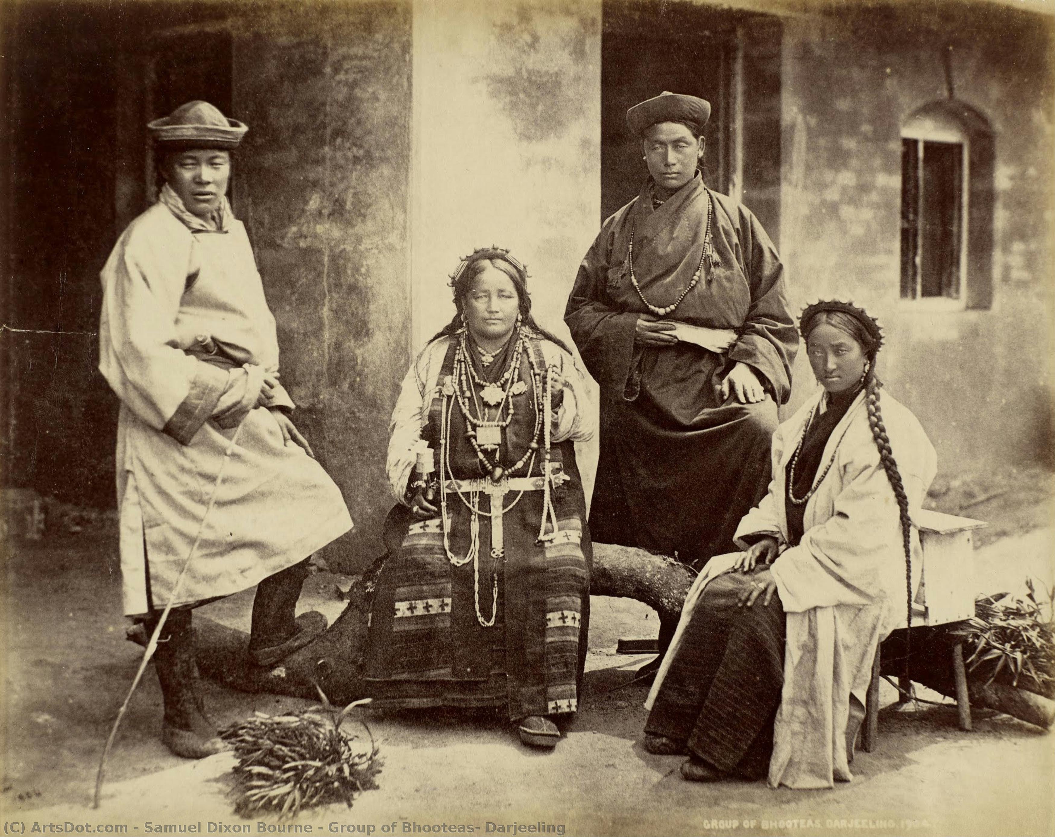 Group Of Bhooteas, Darjeeling — Samuel Dixon Bourne