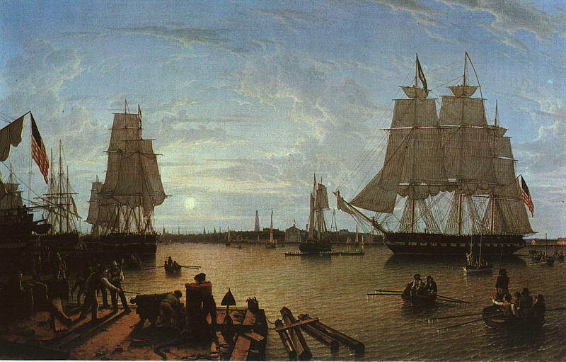 Boston Harbor As Seen From Constitution Wharf — Robert W. Salmon