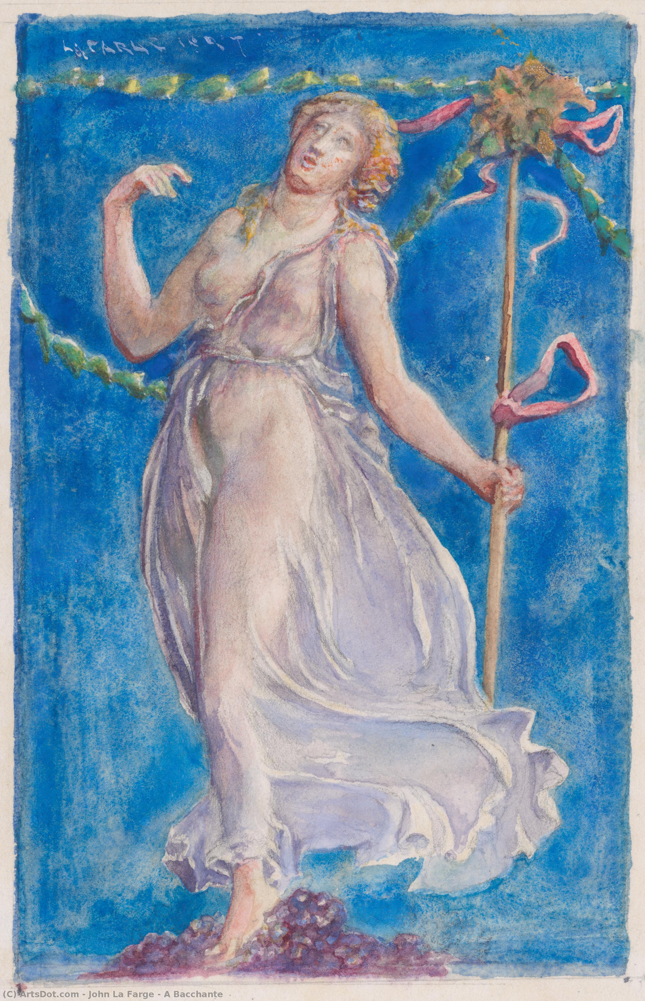A Bacchante — John La Farge