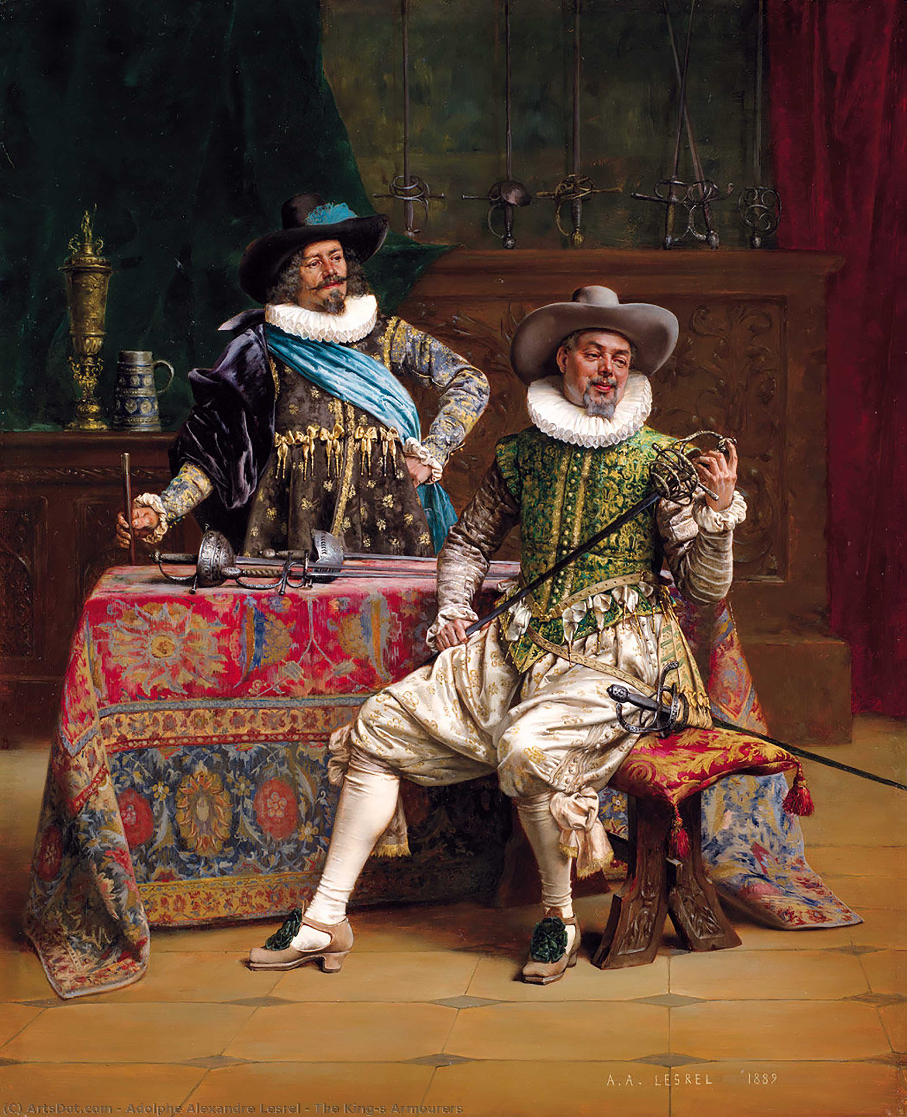 The King's Armourers — Adolphe Alexander Lesrel