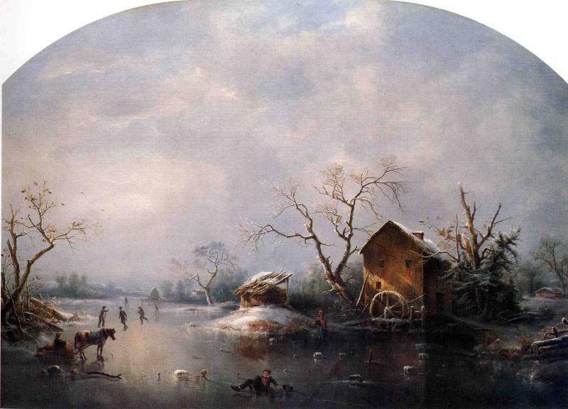 Winter Scene — Régis François Gignoux
