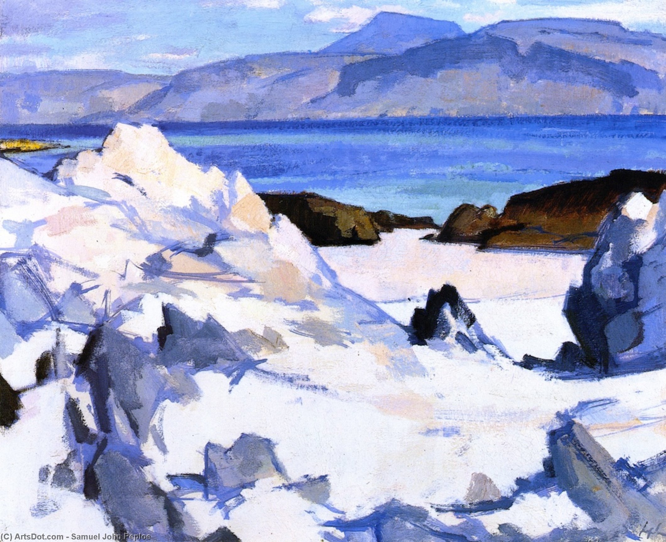 Green Sea, Iona — Samuel John Peploe