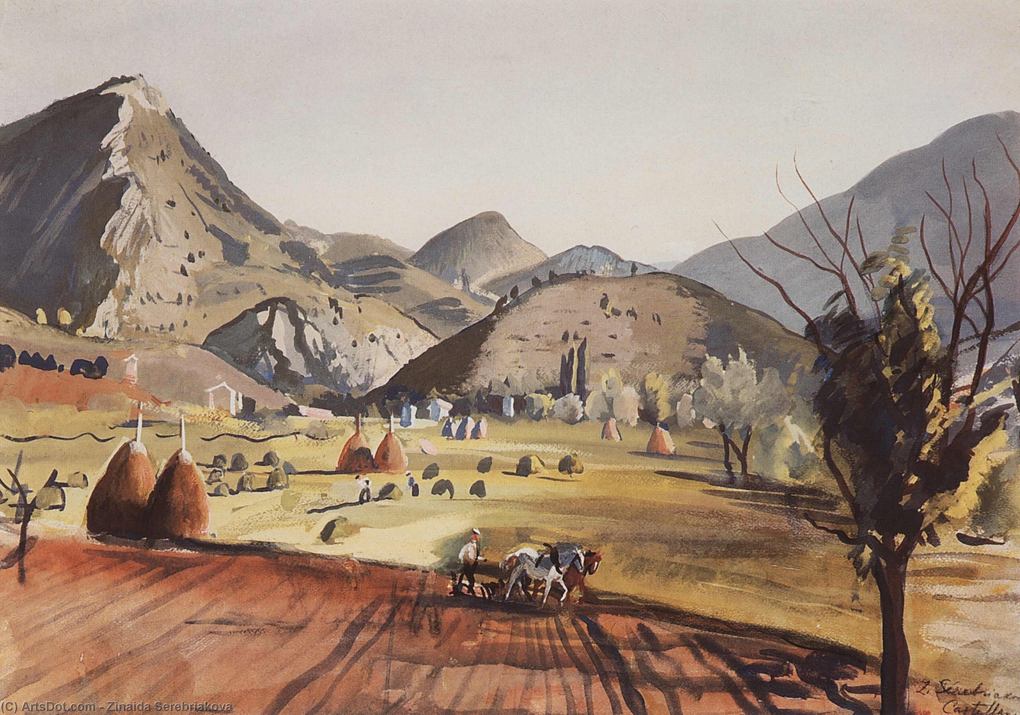 Castellan. Valley — Zinaida Serebriakova