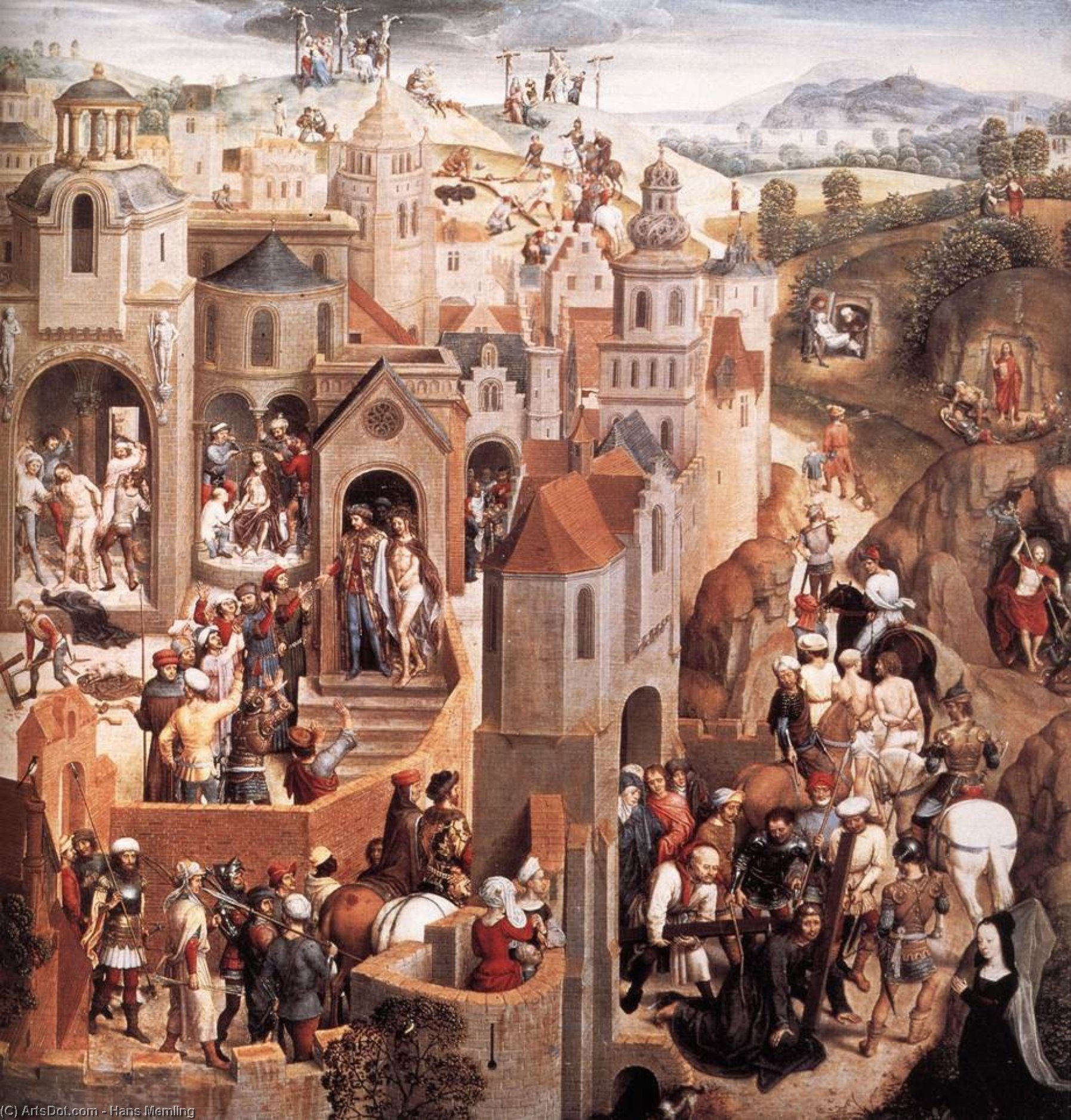 Scenes From The Passion Of Christ (detail) (8) — Memling, Hans