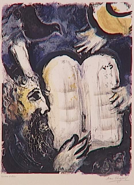 Moses With The Tablets Of The Law — Marc Chagall