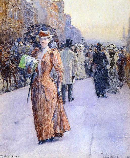 New York Street Scene — Frederick Childe Hassam