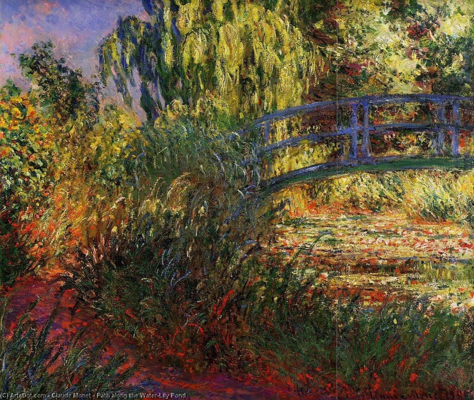 Path Along The Water-lily Pond — Claude Monet