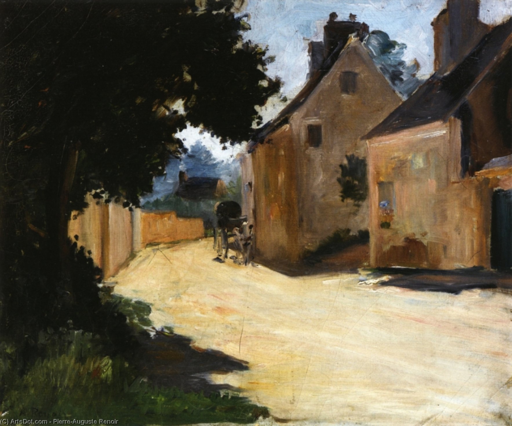 Village Street, Louveciennes — Pierre-auguste Renoir