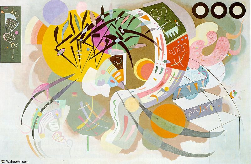 Dominant Curve, Oil On Canvas, Solomon R. Gu — Wassily Wassilyevich Kandinsky
