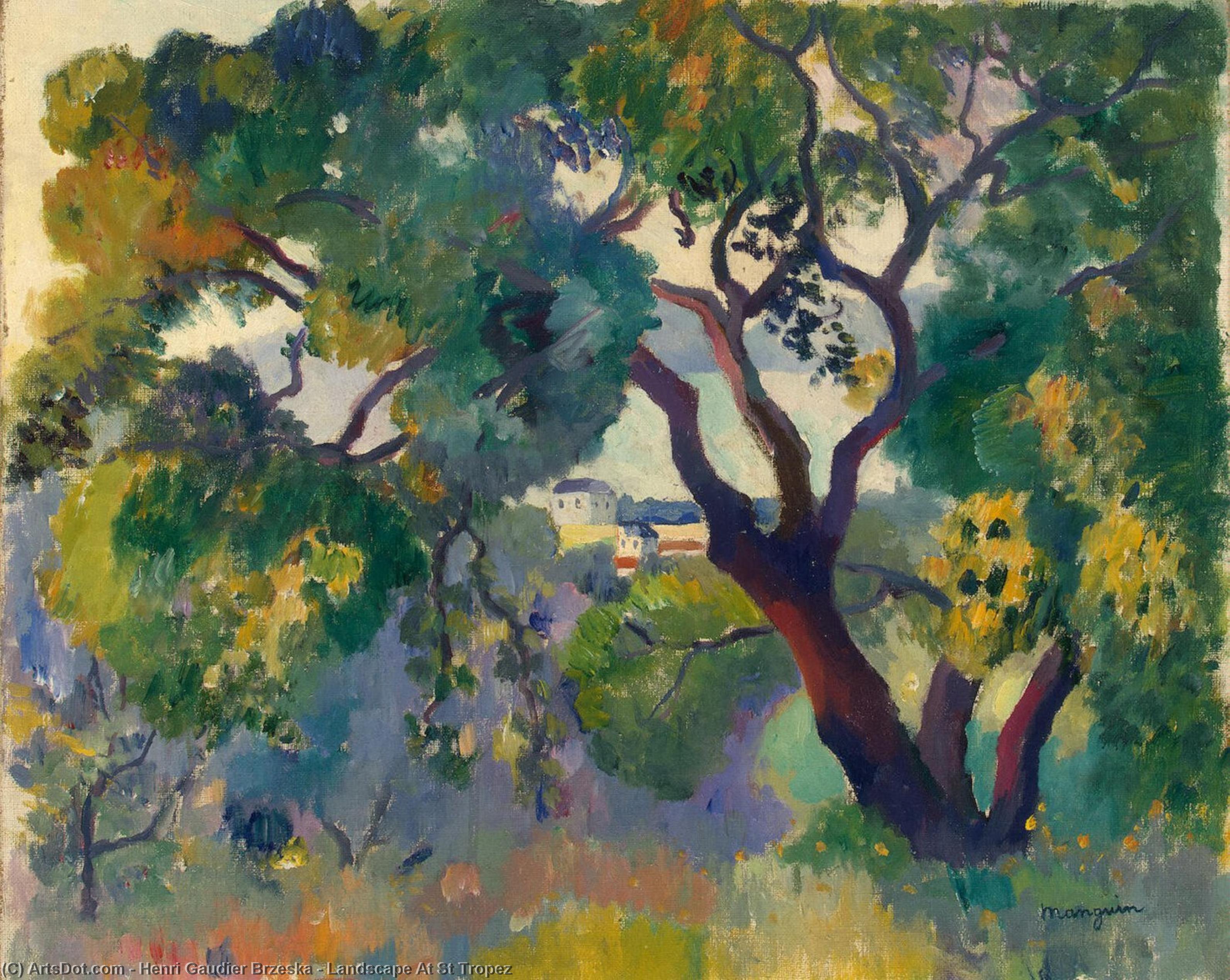 Landscape At St Tropez — Henri Gaudier-brzeska