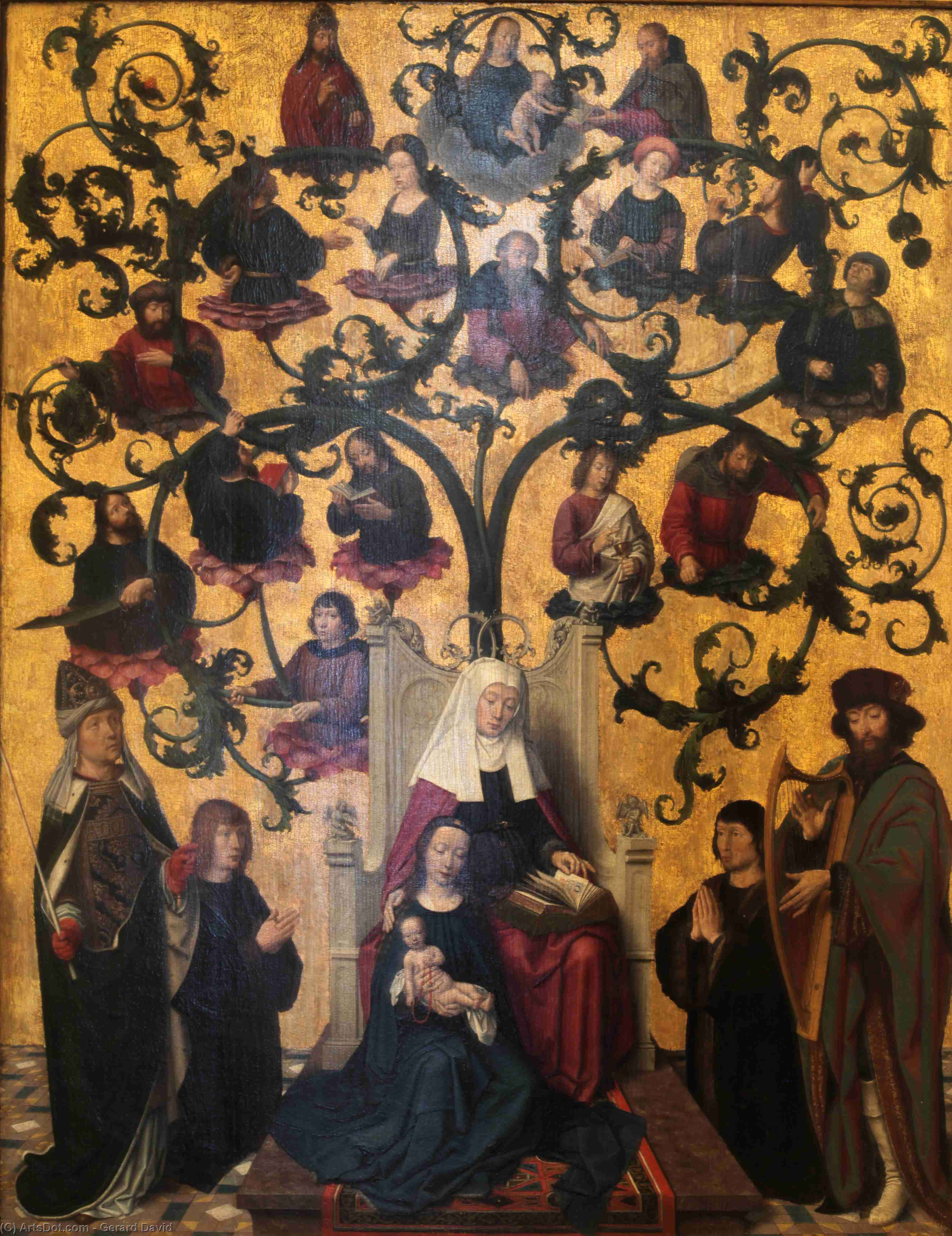 Lineage Of Saint Anne — Gerard David