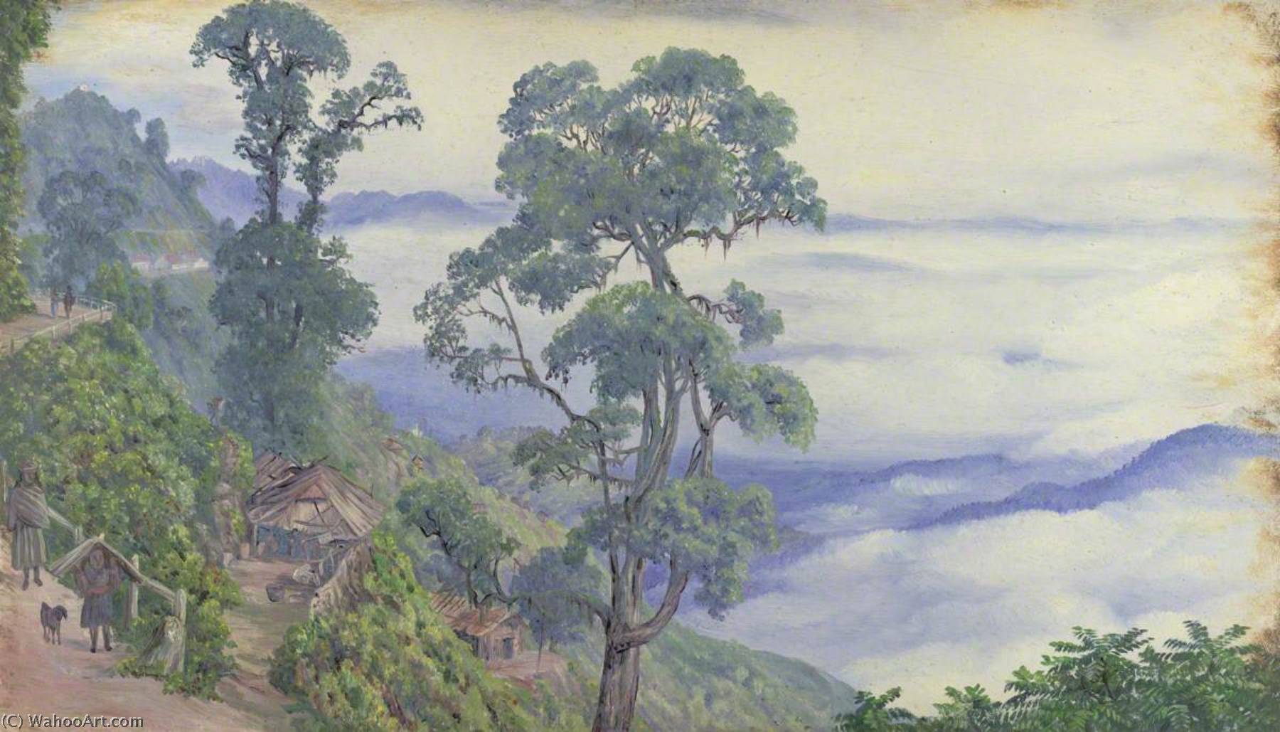 'clouds From Darjeeling. Septr. 1878. India' — Marianne North