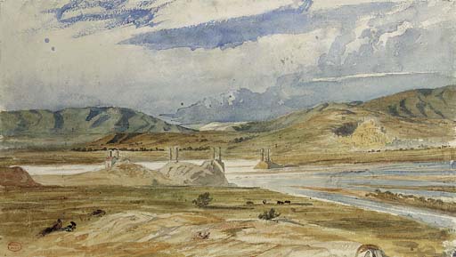 A Suspension Bridge Over The Rhône — Paul Huet