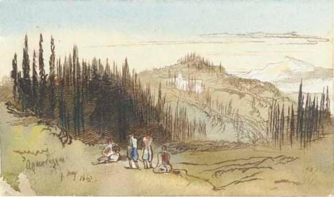 Arkodyllus, Corfu — Edward Lear