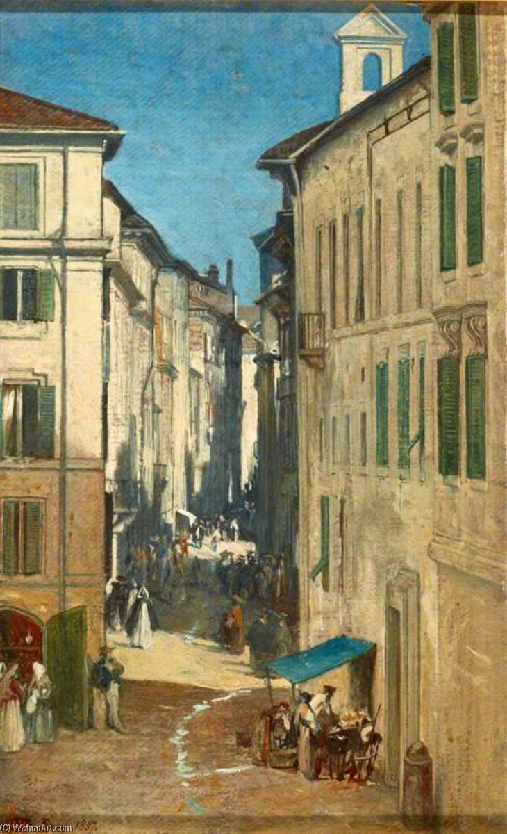 A Street In Rome — William Fettes Douglas