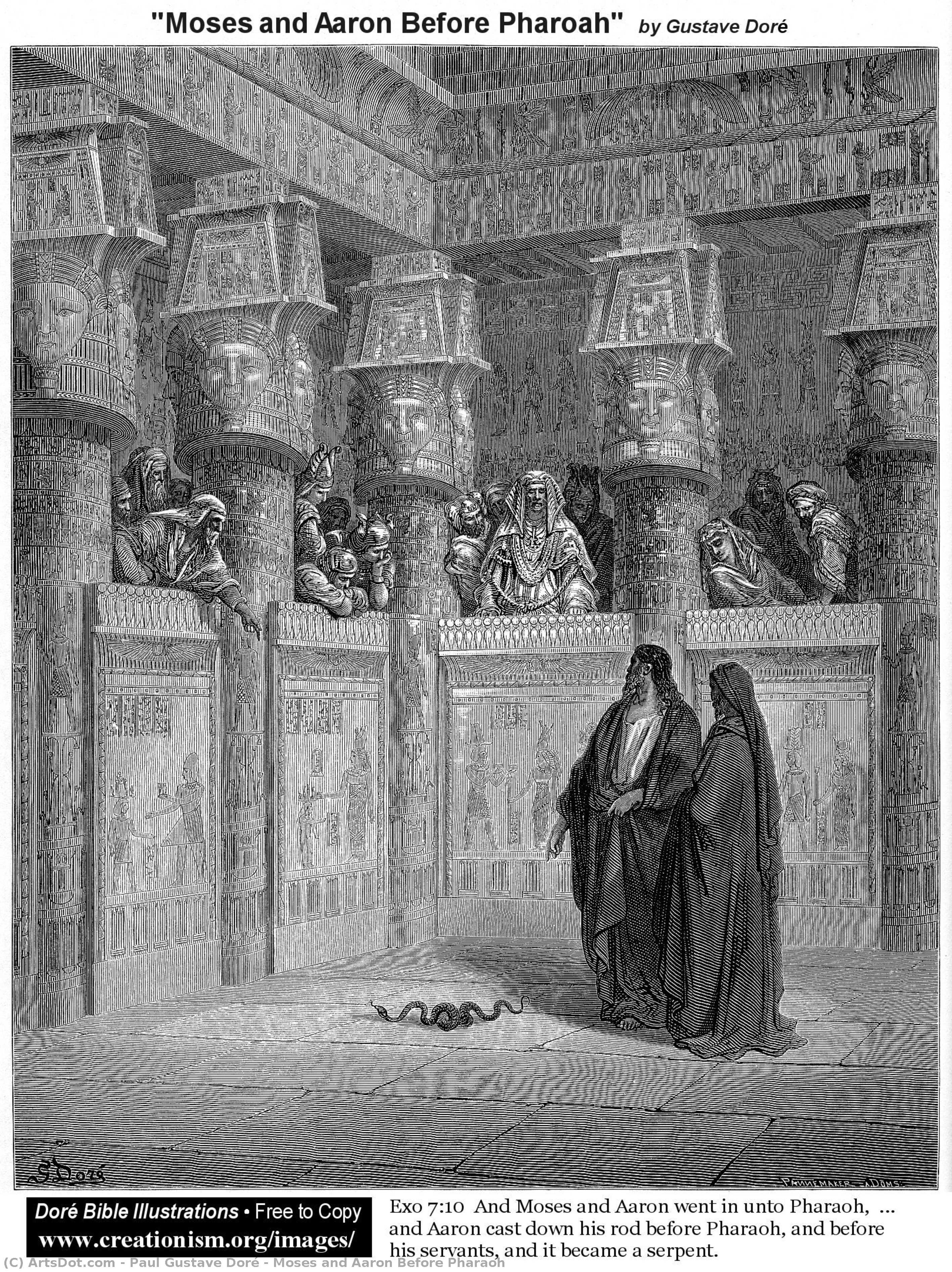Moses And Aaron Before Pharaoh — Paul Gustave Doré