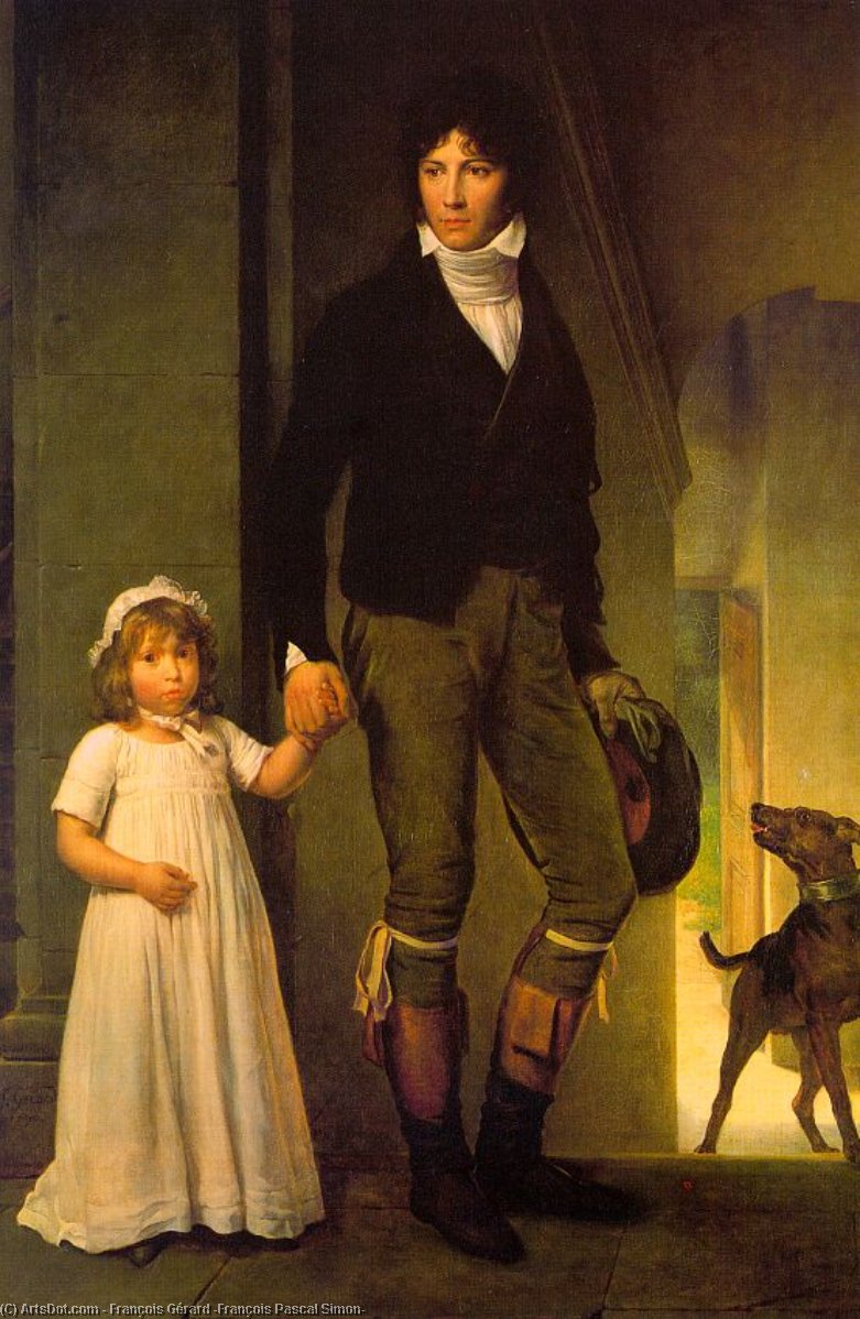 Jean-baptiste Isabey And His Daughter — François Gérard (françois Pascal Simon)