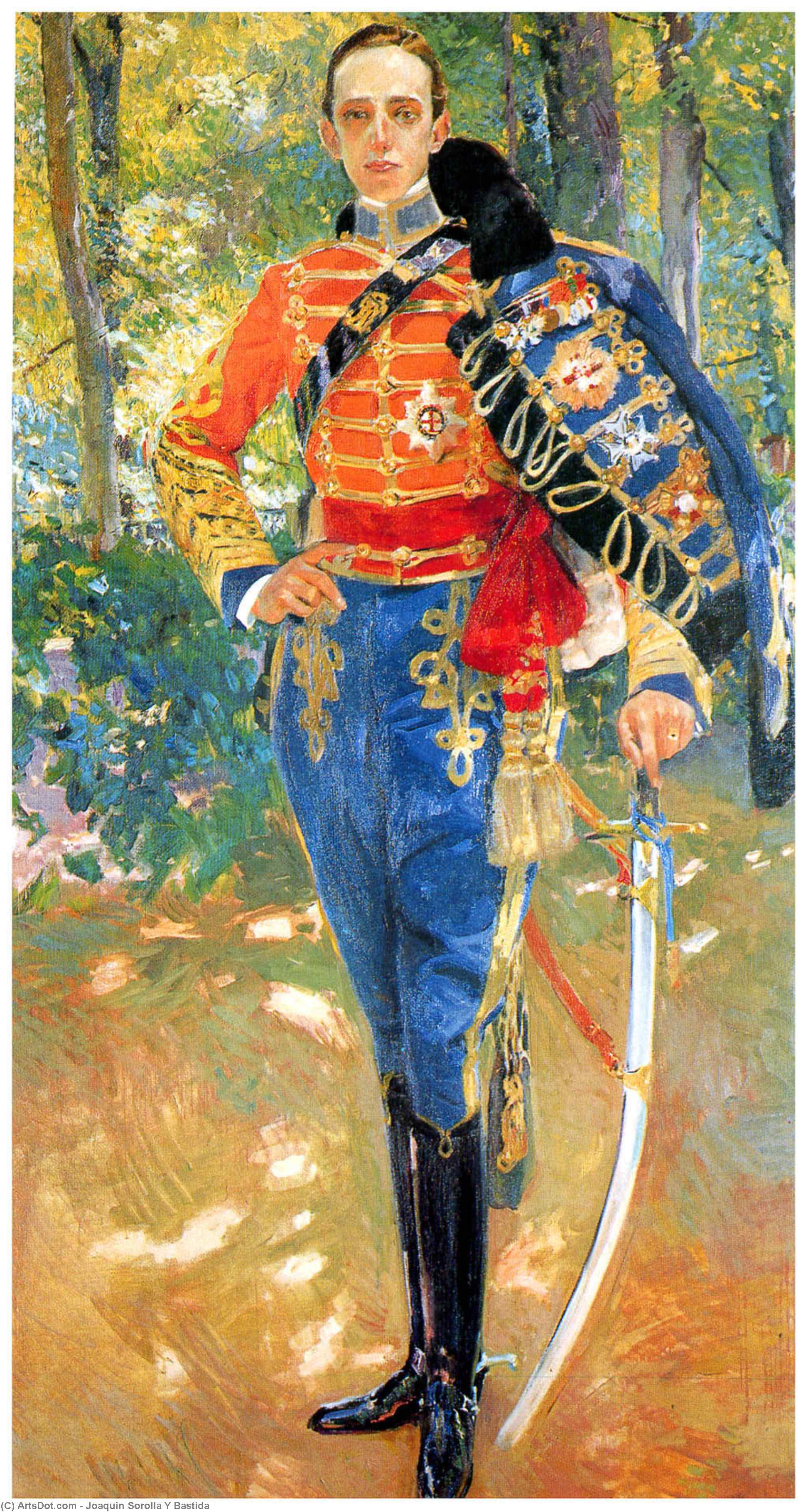 Alfonso Xiii Con Uniforme De Husares — Joaquín Sorolla Y Bastida