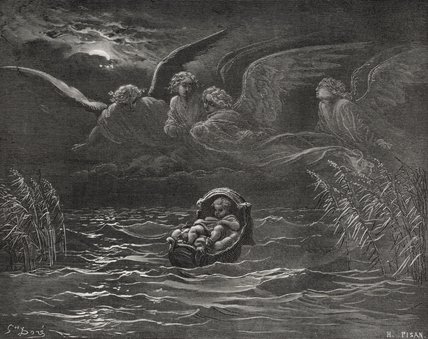The Child Moses On The Nile — Paul Gustave Doré