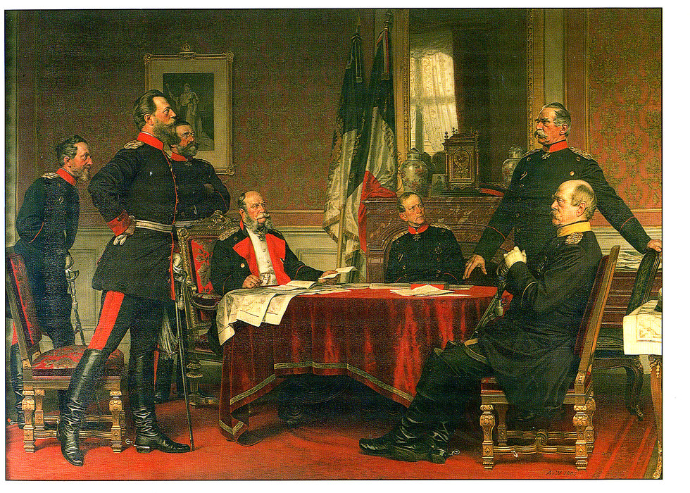 German Headquarters In Versailles. (1870) — Anton Von Werner