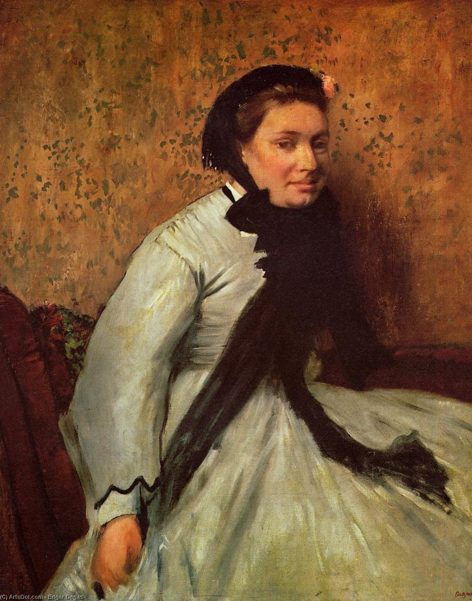 Portrait Of A Lady In Grey — Edgar Degas