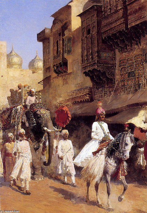 Indian Prince And Parade Cermony — Edwin Lord Weeks