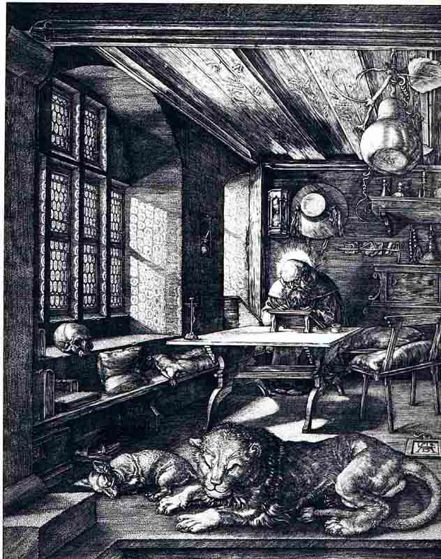 Jerome In His Cell, Berlin Smpk — Albrecht Dürer