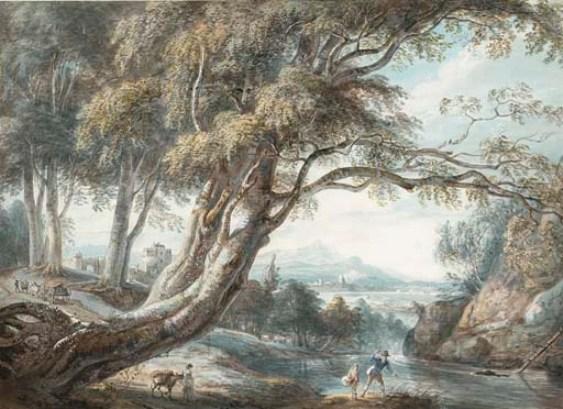 A Riverside Landscape — Paul Sandby