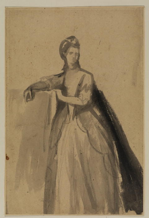 Sketch For A Full-length Portrait Of A Lady — George Romney