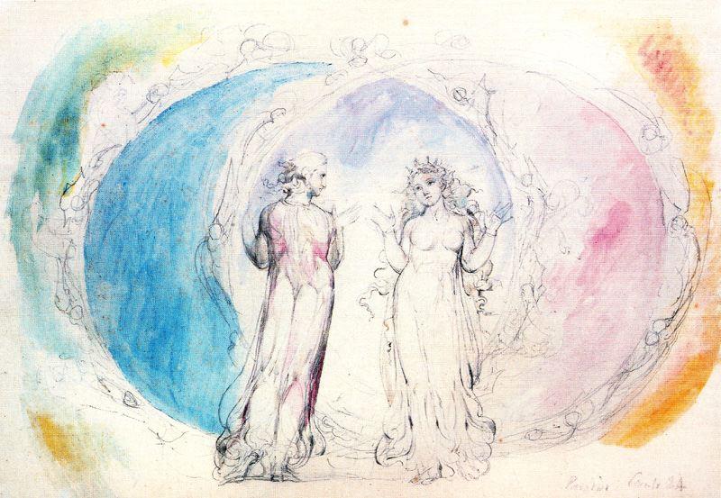 Dante Y Beatriz En La Constelación De Géminis — William Blake