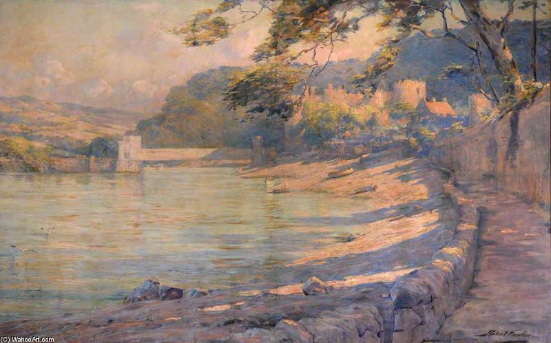 A View Of Conway Bridge And Castle — Robert Fowler