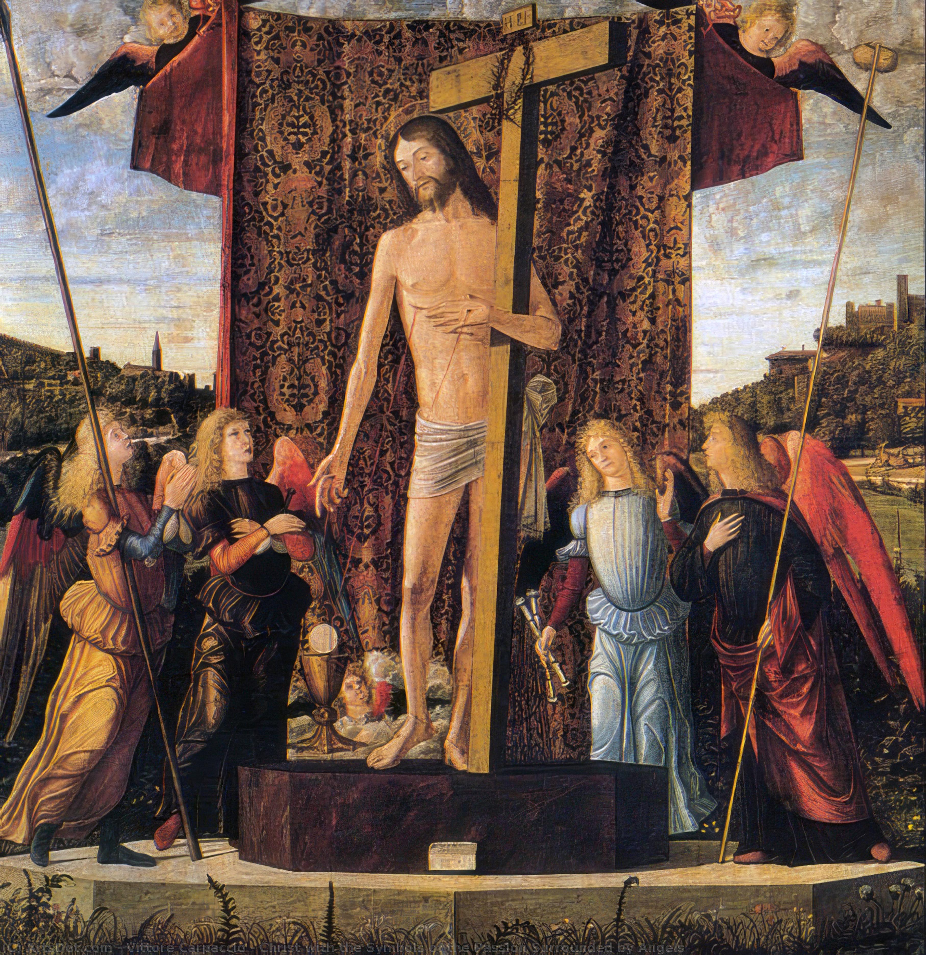 Christ With The Symbols Of The Passion Surrounded By Angels — Vittore Carpaccio
