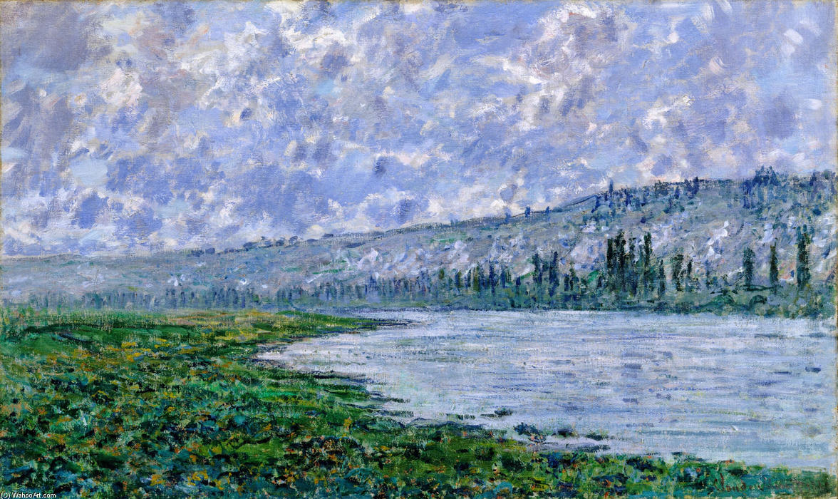 The Seine And The Chaantemesle — Claude Monet