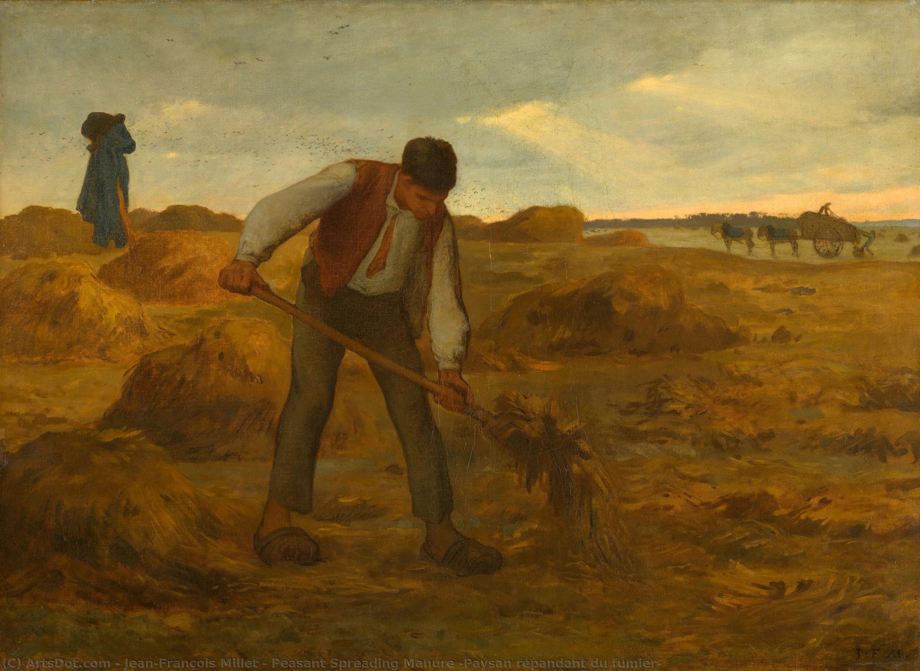 Peasant Spreading Manure (paysan Répandant Du Fumier) — Jean-françois Millet