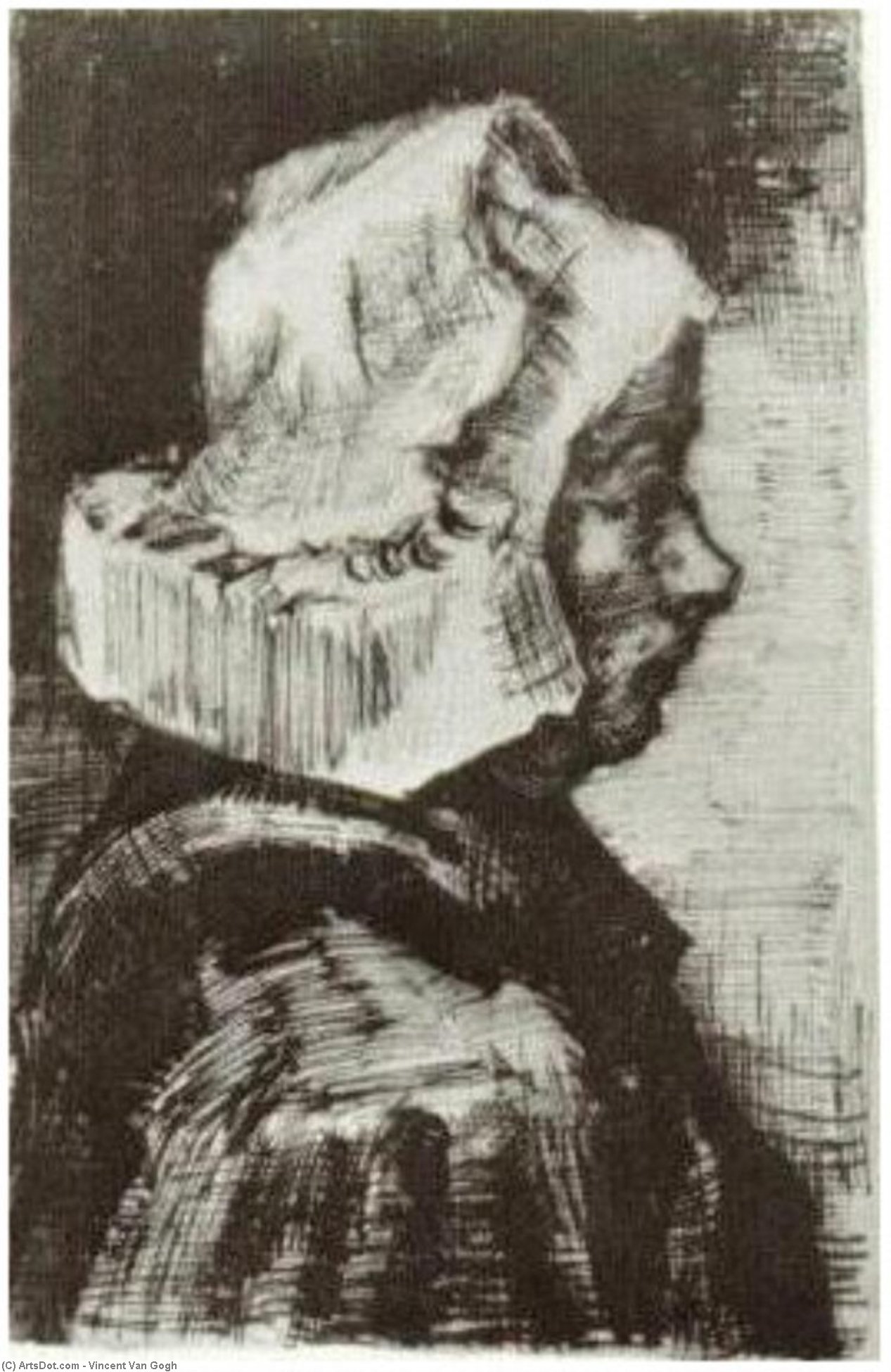 Peasant Woman, Head (10) — Vincent Willem Van Gogh