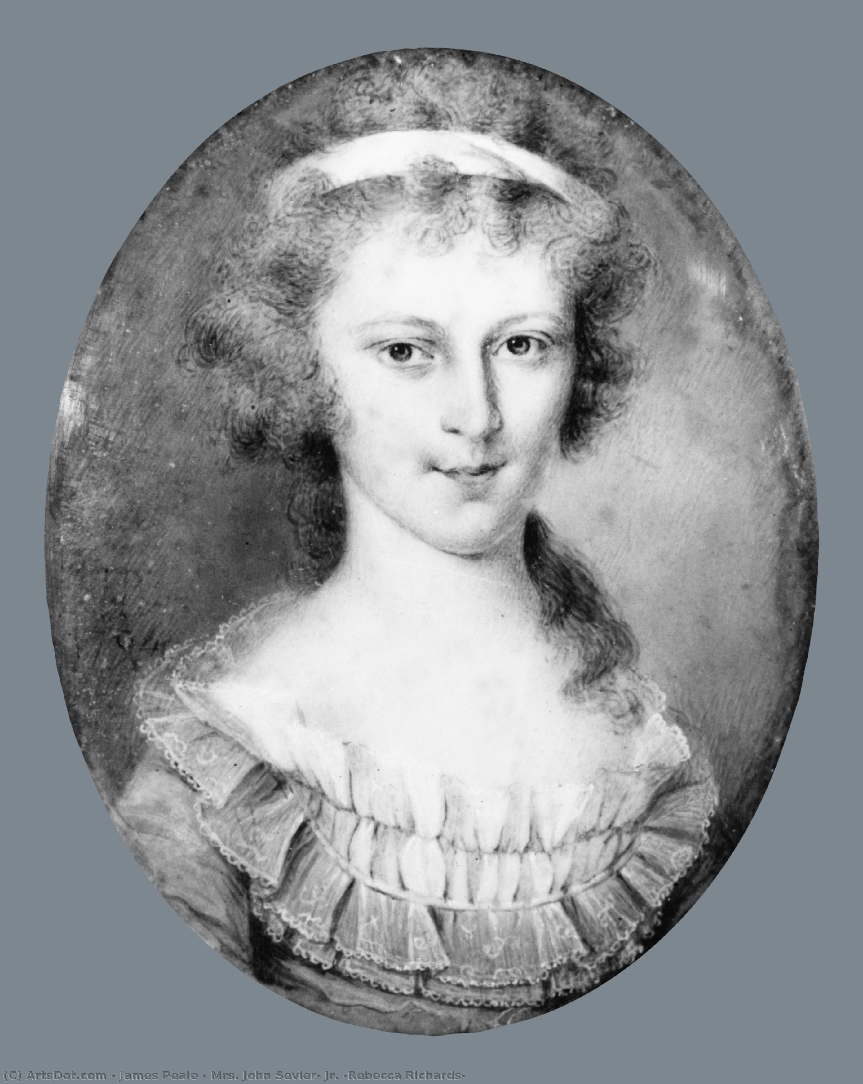 Mrs. John Sevier, Jr. (rebecca Richards) — James Peale