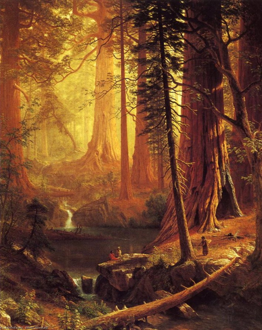 Giant Redwood Trees Of California — Albert Bierstadt