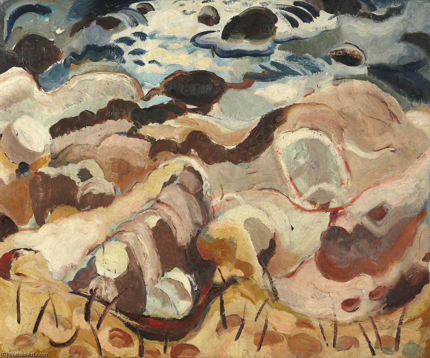 Rocks And Sea — Sir William George Gillies