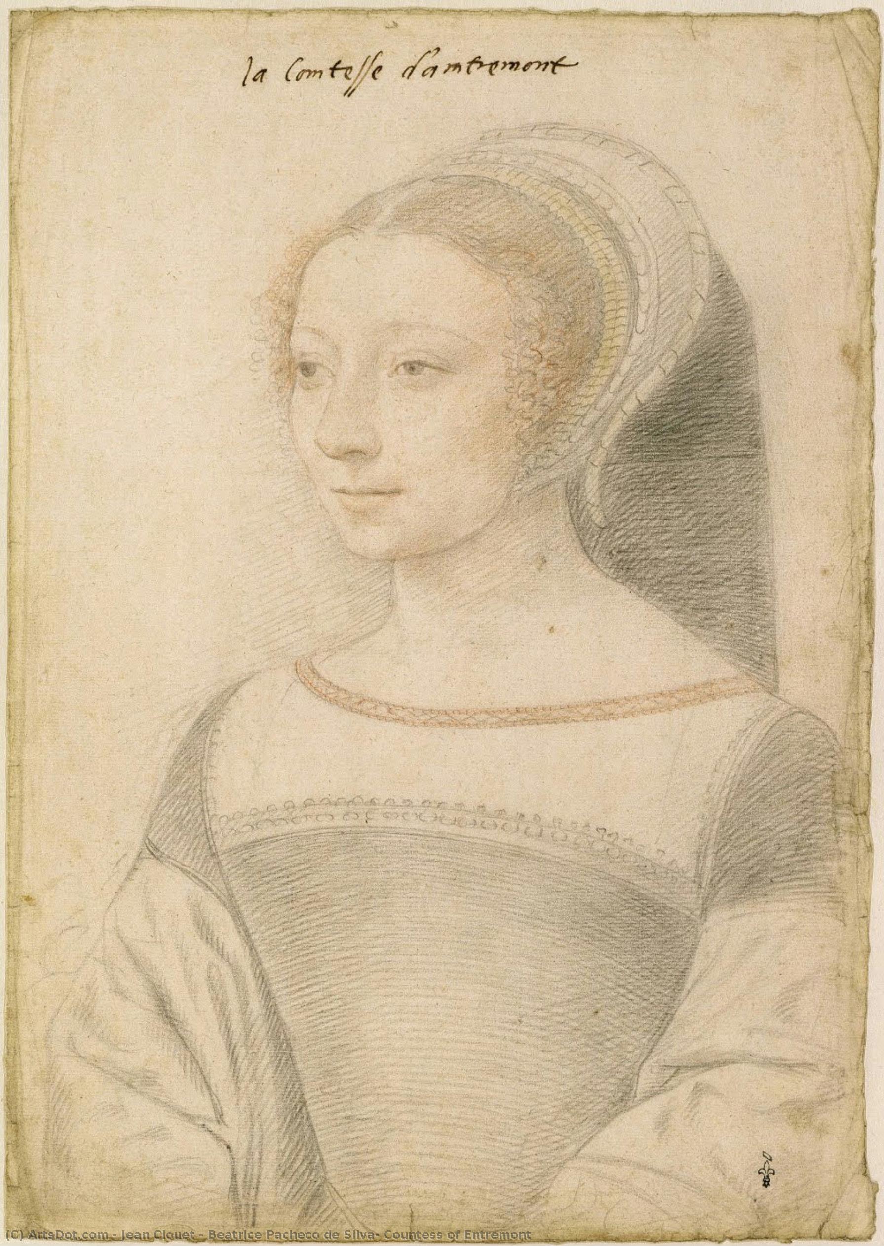 Beatrice Pacheco De Silva, Countess Of Entremont — Jean Clouet