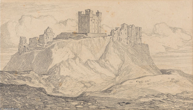 Bamborough Castle, Northumberland - — John Sell Cotman