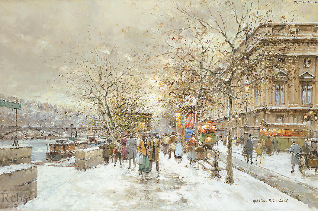 Le Louvre Passerelle Des Arts — Antoine Blanchard (marcel Masson)