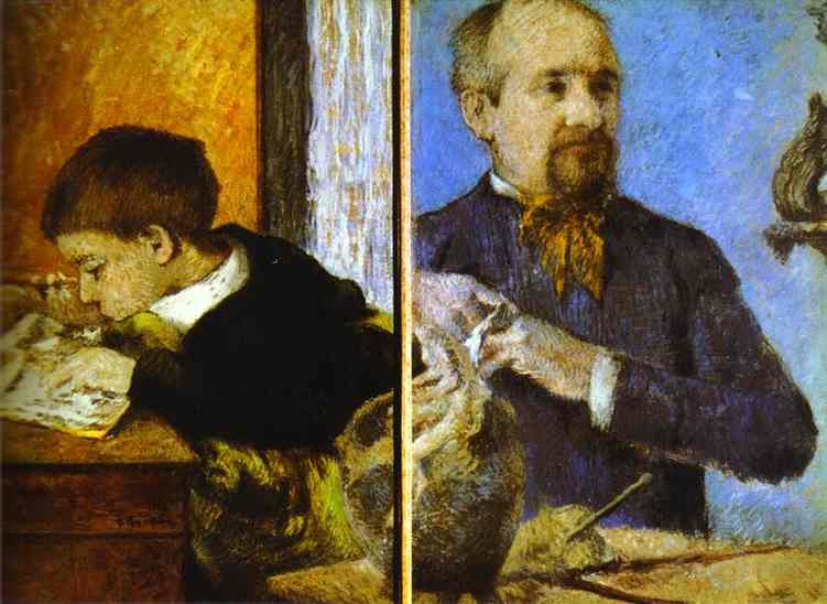 Aube The Sculptor And His Son — Eugène Henri Paul Gauguin