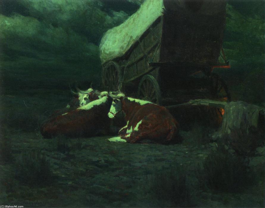 Night On The Overland Trail — Frank Tenney Johnson
