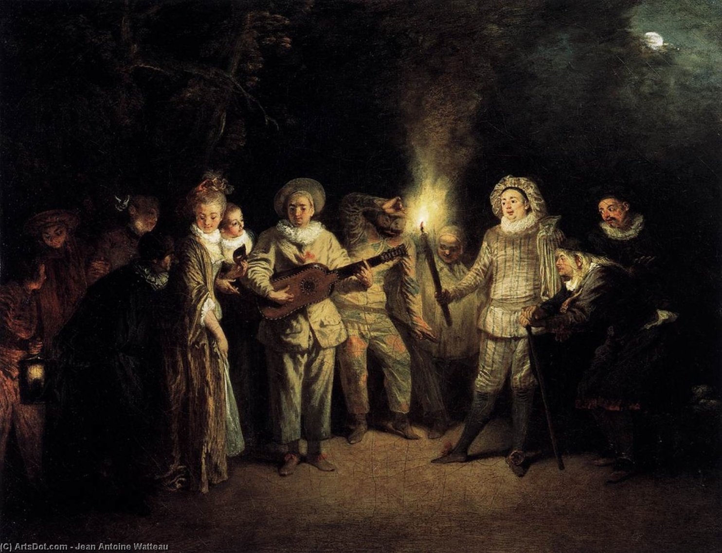 The Italian Comedy — Jean-antoine Watteau
