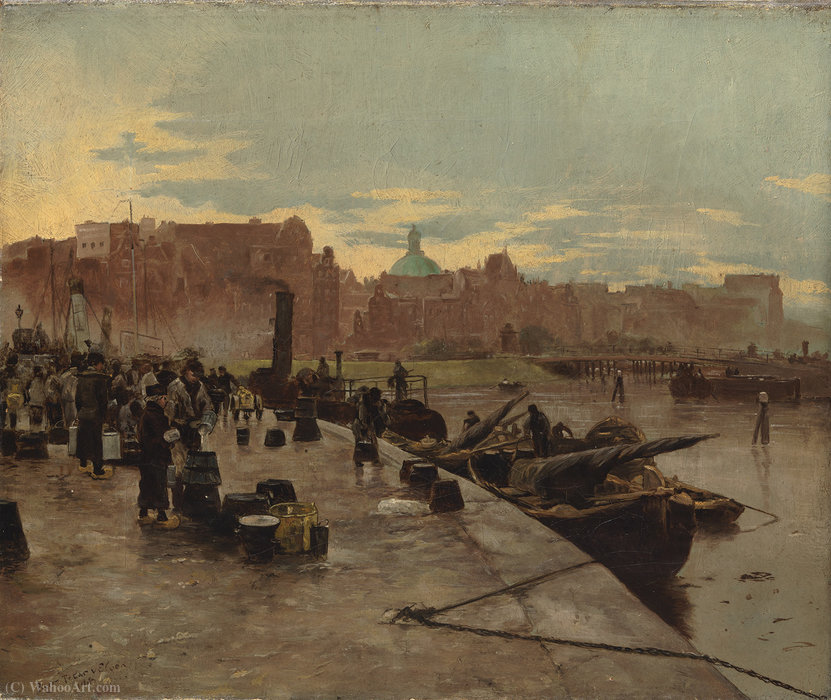 Melkmarkt Aan De Prins Hendrikkade — Pierre Tetar Van Elven