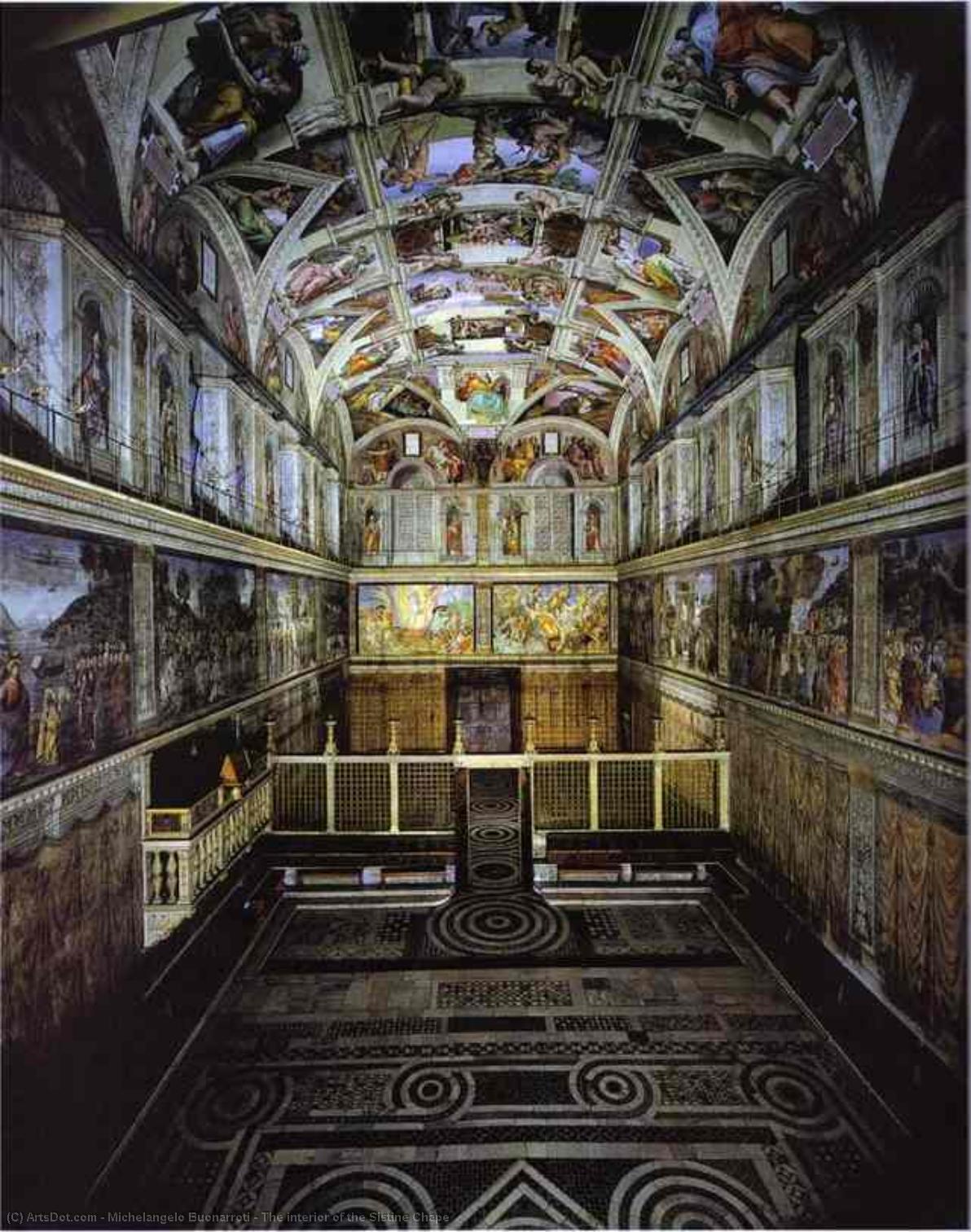 The Interior Of The Sistine Chape — Michelangelo Buonarroti