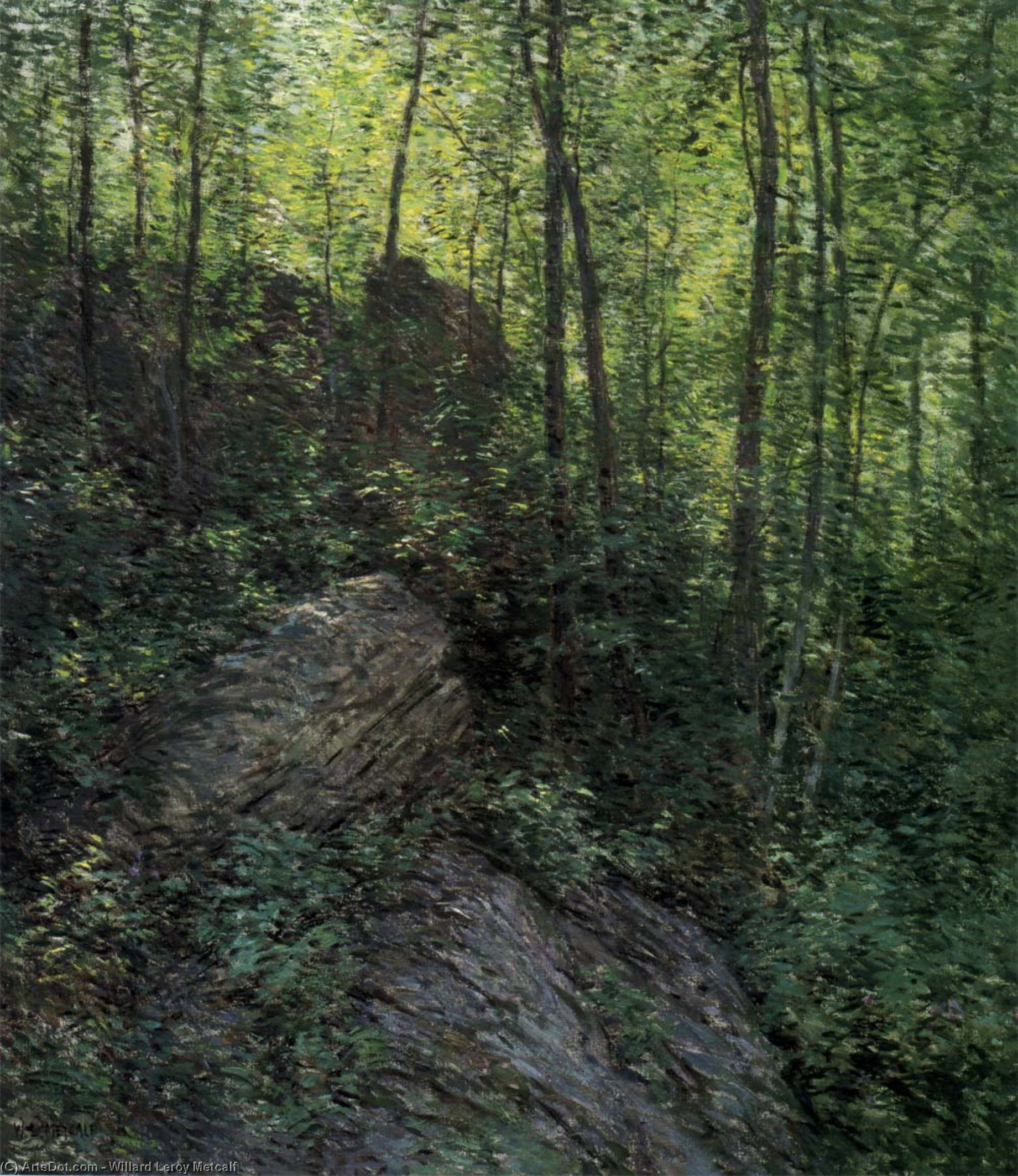 Green Canopy — Willard Leroy Metcalf