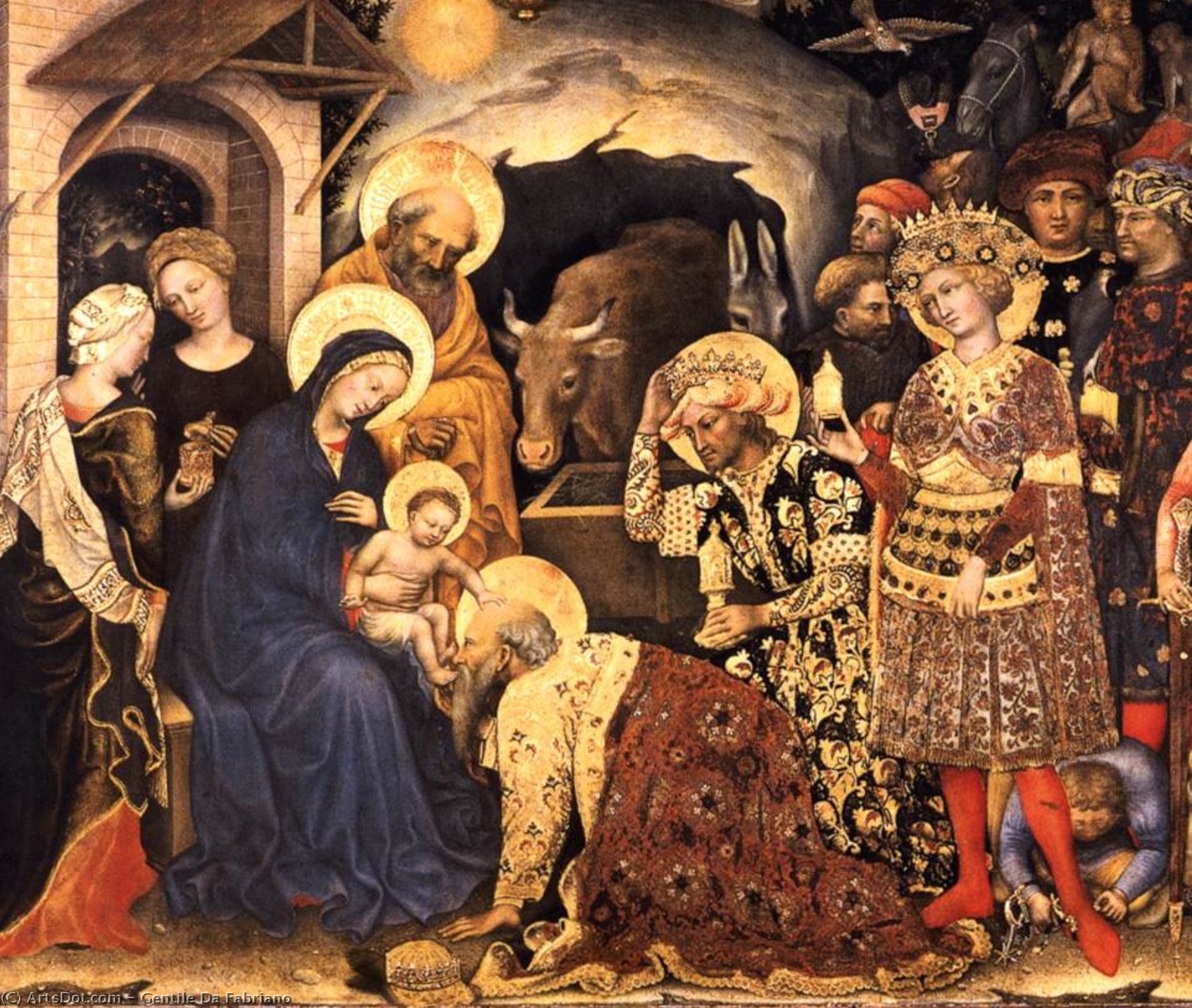 Anbetung Der Könige (detail) — Gentile Da Fabriano